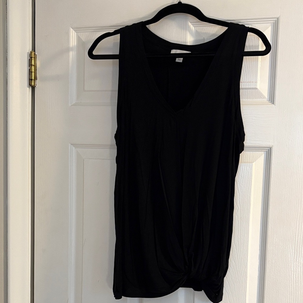 Allison Joy Black V-Neck Tank Top